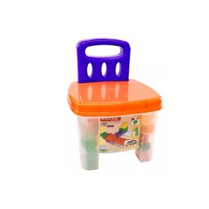 New Plast Silla Banquito Con Bloques 72pzs Brick 283 Bigshop