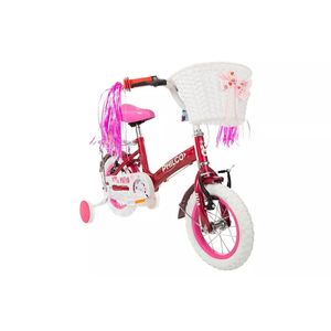 Bicicleta philco r12 nena rueditas canasto rosa