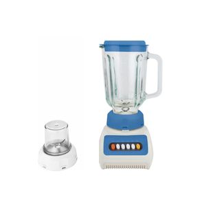 Licuadora 2 En 1 Mixer Picador Papilla 4 Velocidades 600 W 1,5 Litros Vaso Vidrio AZUL