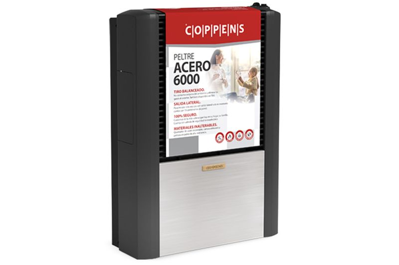 COPPENS-CALEFACTOR-PELTRE-ACERO-6000C-TB-MGAS-IZ-C60BIPAM