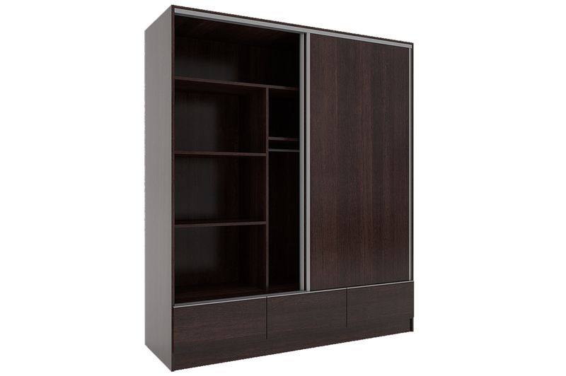 PLACARD-ORLANDI-ART.-257---2-PUERTAS---3-CAJONES-EXT.-WENGUE