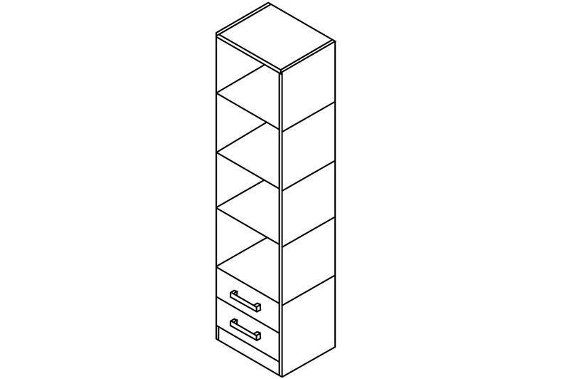 MULTIFUNCION-ART.-401-BLANCO---1-PUERTA-2-CAJONES-ORLANDI