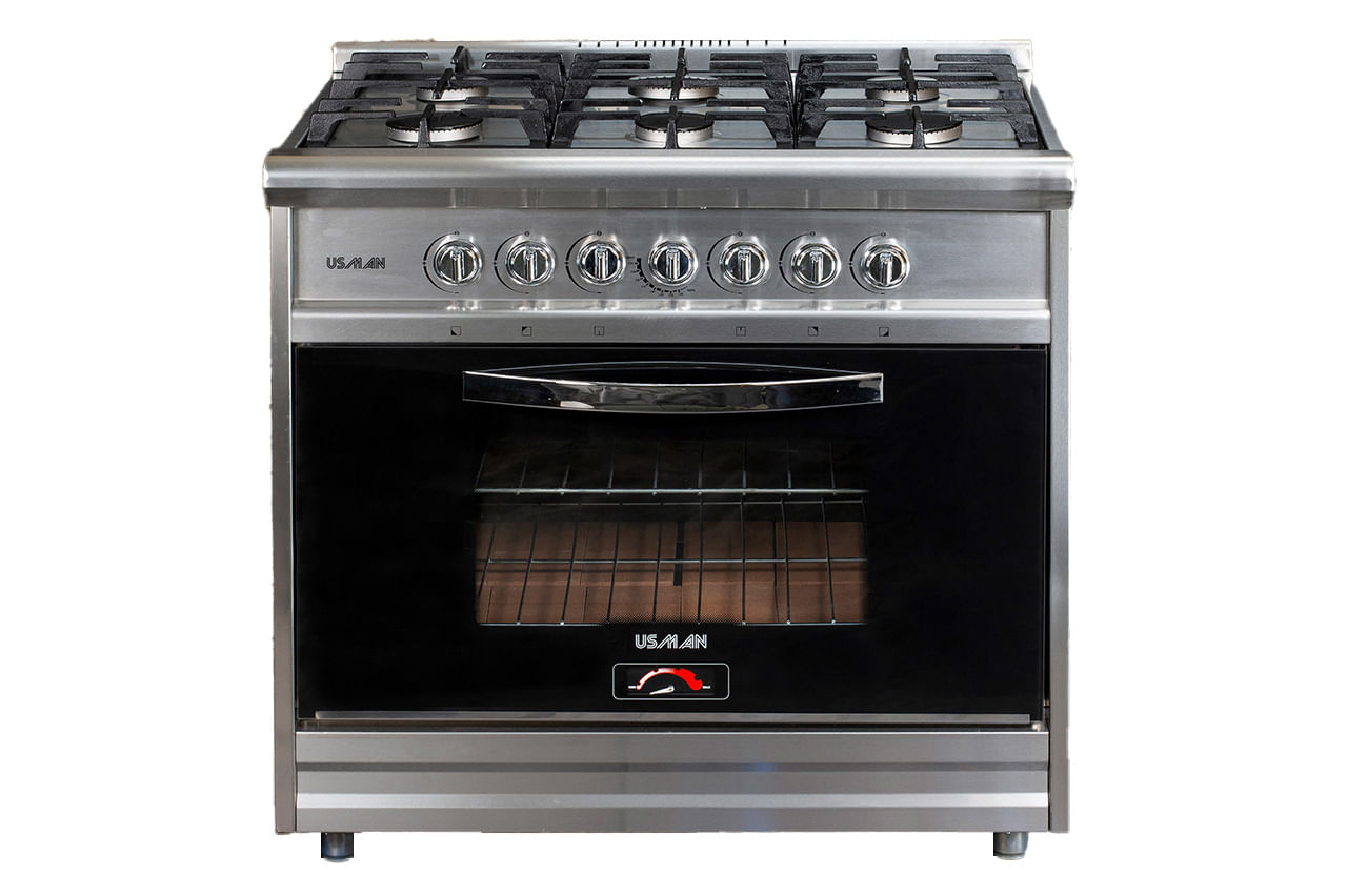Cocina Usman 4004 55Cm Acero Inoxidable Multigas Puerta Vidrio – Aloise