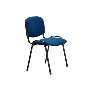 Silla 700 Apilable Tapizada Azul/Negro Dakot