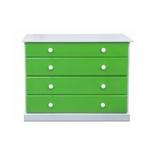 Comoda 349001 Blanco/Verde Muebles Patria