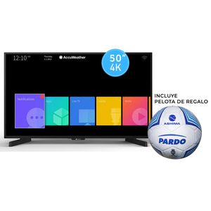 SMART TV ASHIMA 4K - 50" + PELOTA DE FUTBOL PARDO