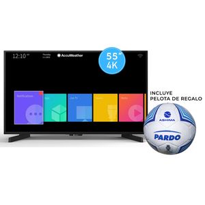 SMART TV ASHIMA 4K - 55" + PELOTA DE FUTBOL PARDO