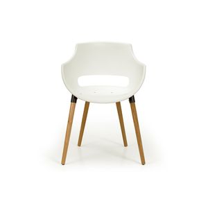 Silla Frida Wood Portantino Blanca
