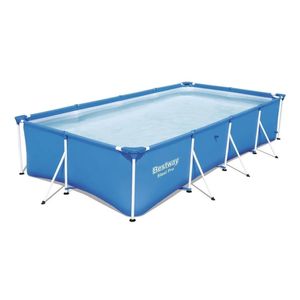 Pileta de Lona Rectangular Bestway Steel Pro 56405 4.00X2.11X0.81 Mts 5700 Lts