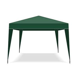 Gazebo T9882 Plegable Acero 3x3 Mts Verde Avelino