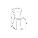 SILLA-CAÑO-MILANO-NEGRO-DIELFE