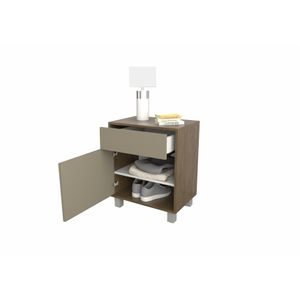 MESA LUZ JUVENIL 1 CAJON 1 PUERTA