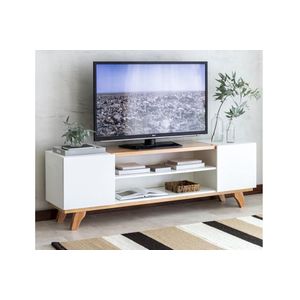 RACK TV KALI 1,80 MTS BLANCO SILCAR