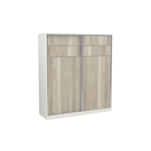 PLACARD CORREDIZO 1,80 BLANCO/HELSINKI PERGAMINO MUEBLES