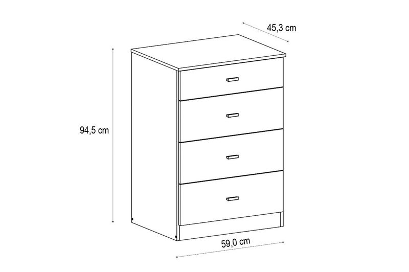 Chiffonier-pluspack-4-caj-fresno-blanco-ricchezze