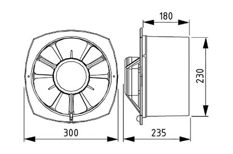 Extractorcocinadiam25pared15ecoclima