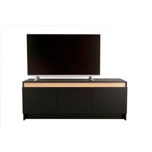 Mesa tv 1151 3 Puertas linea Home 1,35m Ngo/Olmo Tables