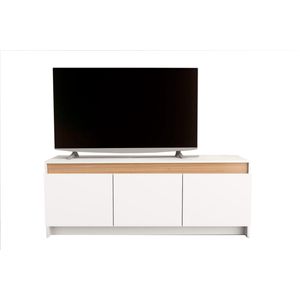 Mesa tv 1151 3 Puertas linea Home 1,35m Bco/Olmo Tables