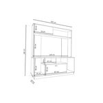 Modular-Londres-DL860-Roble-Nebraska-Gris-Delos