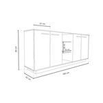 Bahiut-DL856-4-Puertas-Fineline-crema-Delos