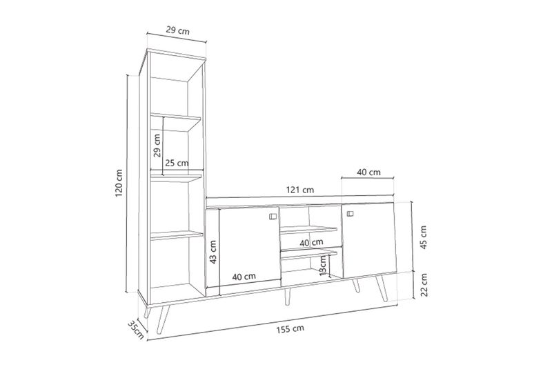 Rack-TV-DL883-Escandinavo-Fineline-crema-Delos