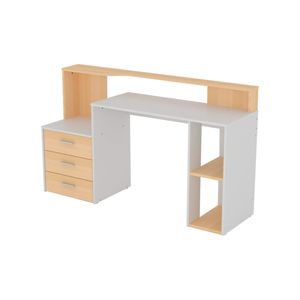 Escritorio C/Cajon 0E107 Blanco/Haya 1.50M Piro muebles