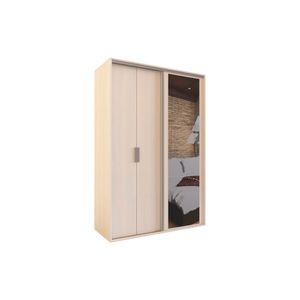 Placard DLE354 Puertas Abrir/Corred C/Esp Fineline Crema Delos