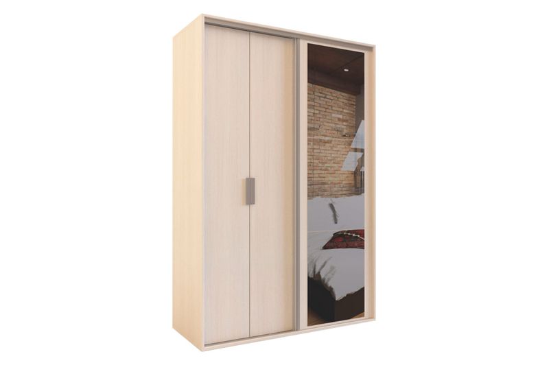 Placard-DLE354-Puertas-Abrir-Corred-C-Esp-Fineline-Crema-Delos