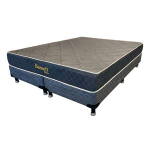 Colchon y Sommier Resortes Norma Home 2 ½ Plazas Bassett Tricot 160 x 200 Cm