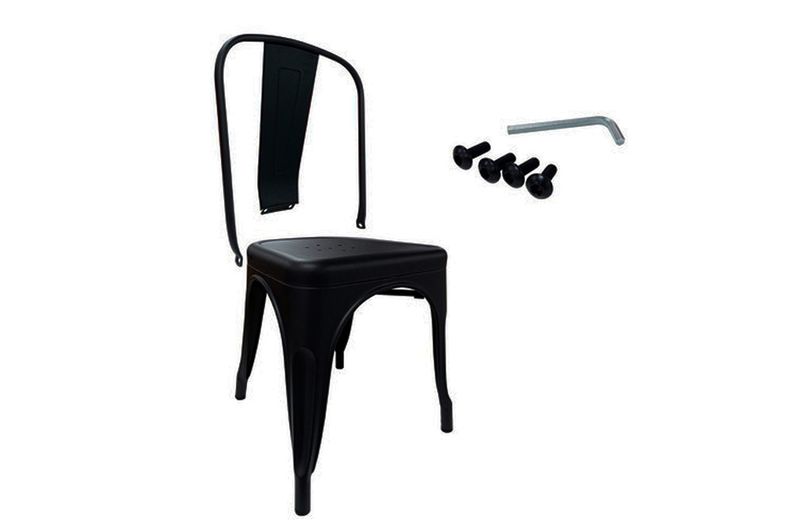 Silla-Tolix-Negro-Mate-Garden-Life
