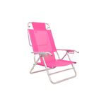 Reposera80012Aluminio5posicionesFucsiaDescansar