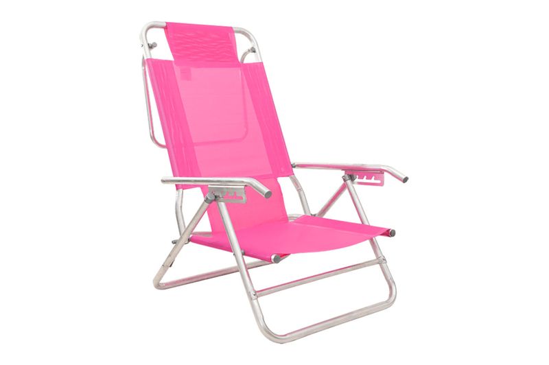 Reposera80012Aluminio5posicionesFucsiaDescansar