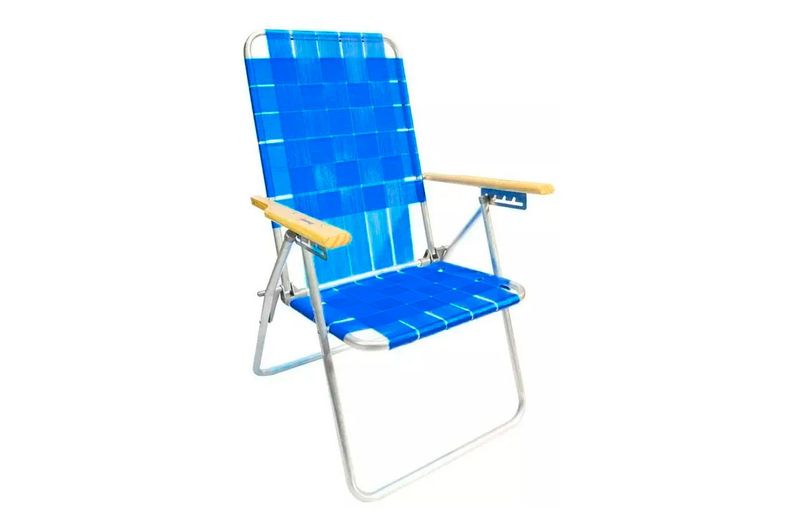 Reposera-80001-Aluminio-5-posiciones-Azul-Descansar