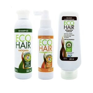 Eco Hair Anticaida Combo Locion + Shampoo + Acondicionador