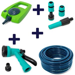 Combo Manguera Blue Press 1/2 x 15 Mt + Kit Lanza + Regador