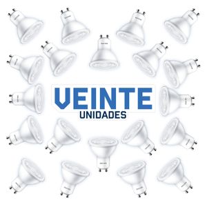 Lampara Led Spot Dicroica 3.8W = 50W Calida x 20 Uni. x 20 Unidades