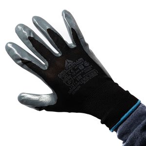Guante Poliéster Gris x 10 Unidades 10