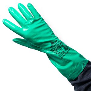Guante Nitrilo Verde 33cm x 12 Unidades 10