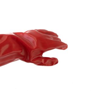 Guante Rojo PVC Longitud 35 Cm x 12 Unidades