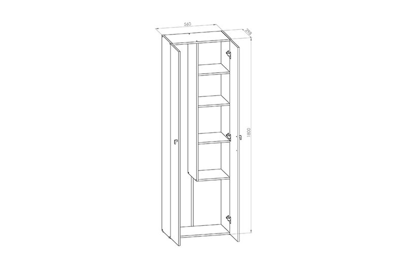 Escobero-E062-2-Puertas-Blanco-Dielfe
