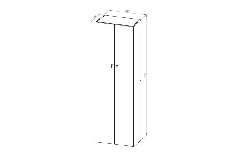 Despensero-D062-2-Puertas-Blanco-Dielfe