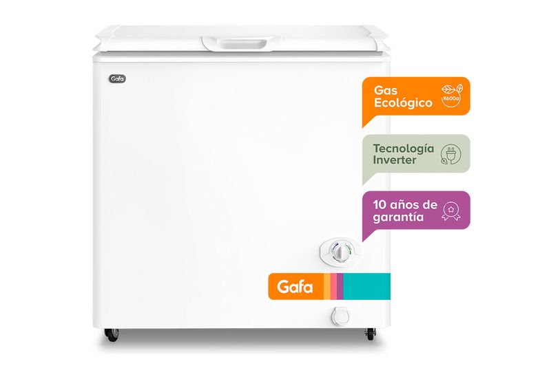 Freezer-Horizontal-Inverter-Gafa-FGHI200B-M-205Lts
