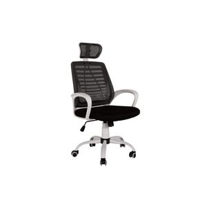 Silla Ergonomica c/Apoya cabeza One Box OB-SO8 Negra/Blanca