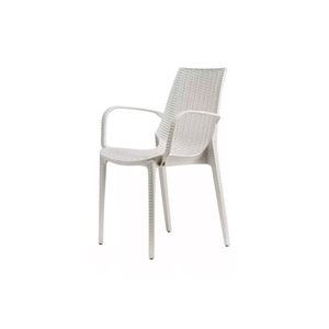 Sillon Melody Ratan c/Apoya Brazo Norma Home Blanco