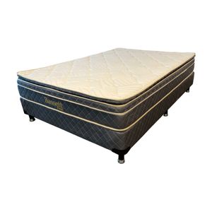 Colchon y Sommier Resortes Norma Home 2 Plazas Bassett Euro Pillow 140 x 190 cm
