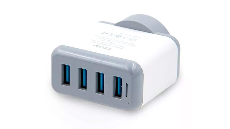 Cargador USB - USB tipo B, 4 poligos (M) - USB tipo B, 4 pulgadas (W)