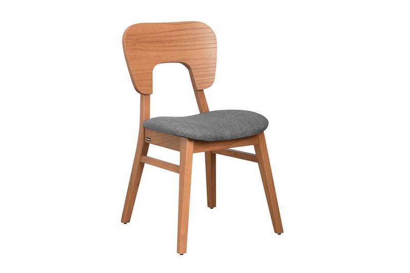 Silla-Naoto-Roble-tapizado-Gris-Claro-Genoud