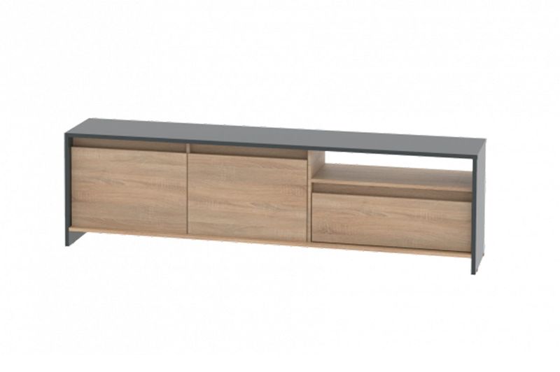 Rack-TV-Niza-RCN180-180m-Griglio-Roble-Dielfe