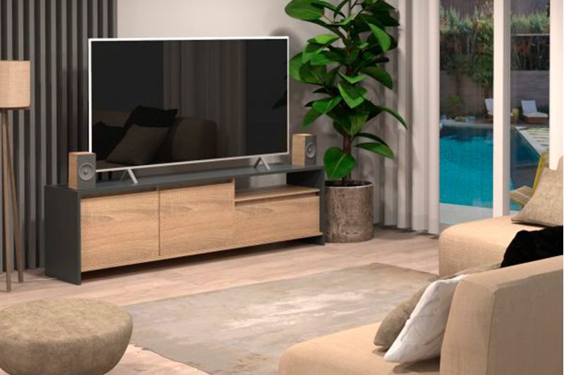 Rack-TV-Niza-RCN180-180m-Griglio-Roble-Dielfe
