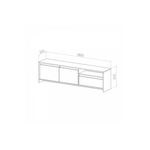 Rack-TV-Niza-RCN180-180m-Griglio-Roble-Dielfe